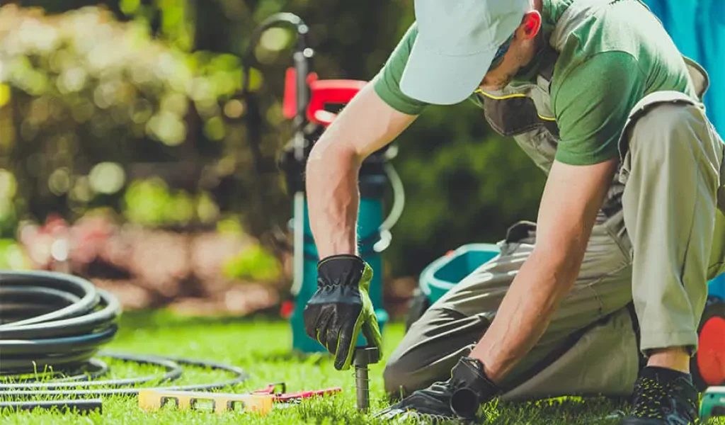 Water Works Unlimited team providing sprinkler system installation in Raleigh, NC